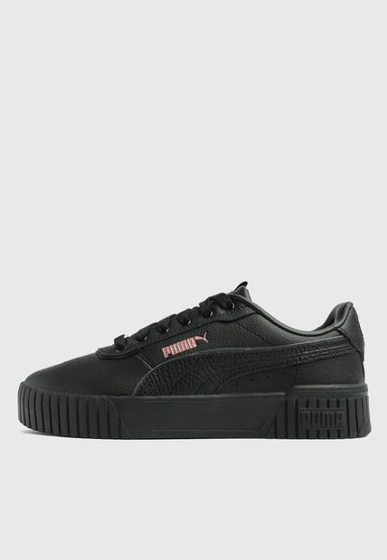 Tenis Lifestyle Negro-Oro Rosa PUMA Carina 2.0