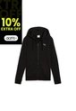 Hoodie Puma Original Ess Puma Logo Full-Zip Negro Para Mujer de Puma