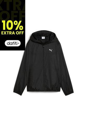 Chaqueta Deportiva Puma Regular Windbreaker Negro Para Mujer Puma