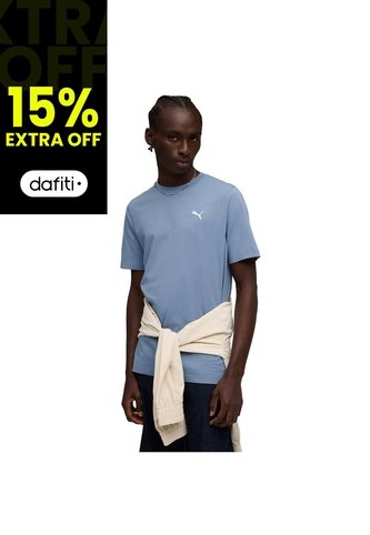 Camisa Deportiva Puma Original Wardrobe Ess Azul Para Hombre Puma