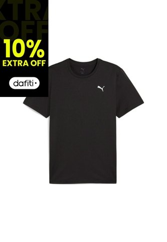 Camisa Deportiva Puma M Tad Ess Left Chest Negro Para Hombre Puma