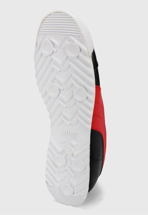 Tenis Lifestyle Negro-Rojo-Blanco Puma Roma Race