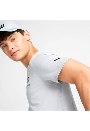 Camiseta Puma Para Hombre Mapf1 Ess Logo Tee Gris
