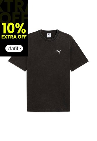 Camisa Deportiva Puma Ess Elevated Relaxed Wash Negro Hombre Puma