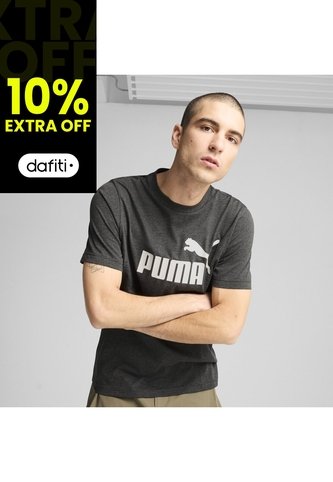 Tshirt Puma Original Ess No. 1 Logo Heather Gris Para Hombre Puma