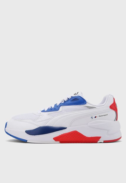 Tenis Lifestyle Blanco-Azul-Rojo PUMA BMW Mms X-Ray Speed