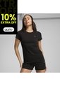 Tshirt Puma Original Essential Elevated Tee Negro Para Mujer de Puma