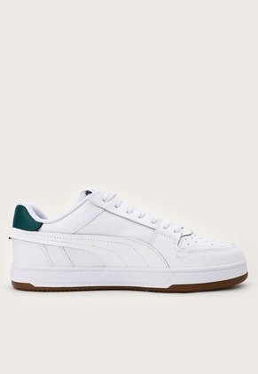 Tenis Lifestyle Blanco-Azul Petróleo-Café Puma Caven 2.0 Vt