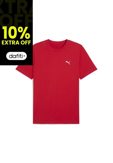 Camisa Deportiva Puma Original Small Logo Rojo Para Hombre
