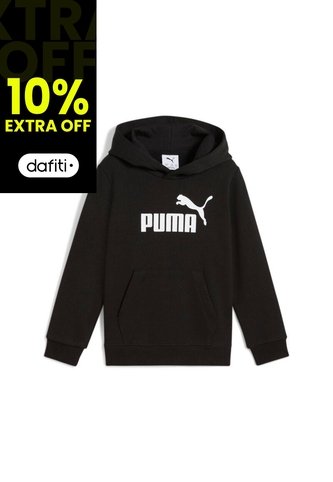 Hoodie Puma Original Ess No 1 Logo Tr Ps Negro Niños Puma