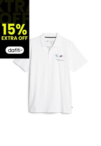 Camisa Tipo Polo Puma Original Bmw MmsEss Blanco Para Hombre Puma