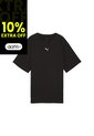 Camisa Deportiva Puma Original Ess Logo Relaxed Negro Mujer de Puma