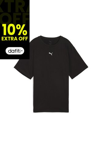 Camisa Deportiva Puma Original Ess Logo Relaxed Negro Mujer Puma