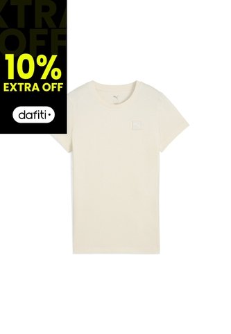 Camisa Deportiva Puma Original Ess Elevated Beige Para Mujer Puma