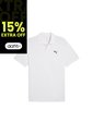 Camisa Tipo Polo Puma Ess Small Log Pique Blanco Hombre de Puma