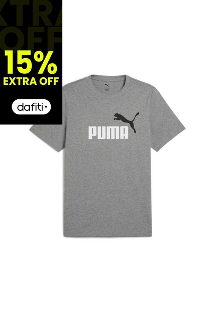 Camisa Deportiva Puma Ess 2 Color No 1 Logo Gris Hombre