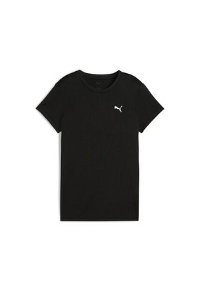 Camisa Deportiva Puma Original Logo (Poly) Negro Mujer