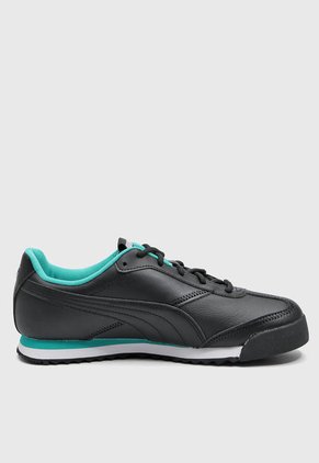 Tenis Lifestyle Negro-Turquesa PUMA Mercedes AMG Petronas Roma Via