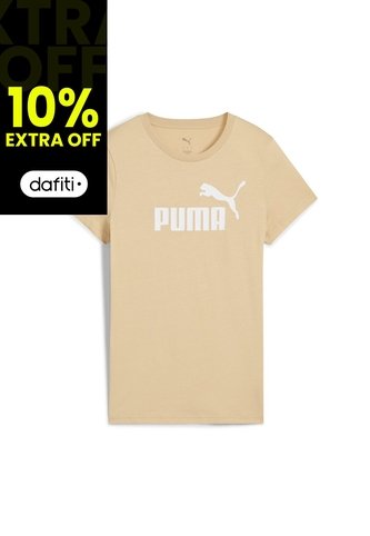 Camisa Deportiva Puma Original Ess No1 Logo Beige Mujer Puma