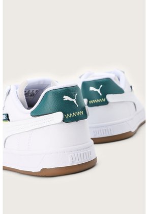 Tenis Lifestyle Blanco-Azul Petróleo-Café Puma Caven 2.0 Vt