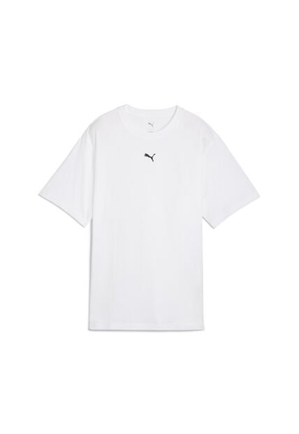 Camisa Deportiva Puma Original Ess Logo Relaxed Blanco Mujer