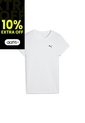 Camisa Deportiva Puma Original Ess Logo (Poly) Blanco Mujer de Puma