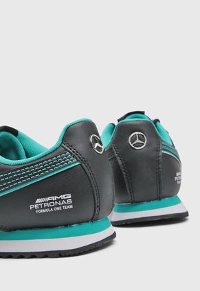 Tenis Lifestyle Negro-Turquesa PUMA Mercedes AMG Petronas Roma Via