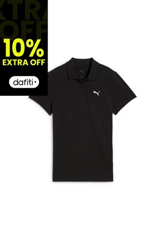 Camisas Tipo Polo Puma Originales Ess Logo Negro Mujer Puma