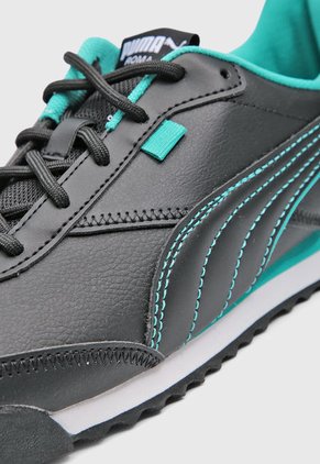 Tenis Lifestyle Negro-Turquesa PUMA Mercedes AMG Petronas Roma Via