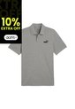 Camisa Tipo Polo Puma Ess No.1 Logo Pique Gris Hombre de Puma