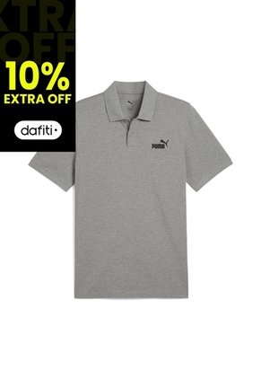 Camisa Tipo Polo Puma Ess No.1 Logo Pique Gris Hombre