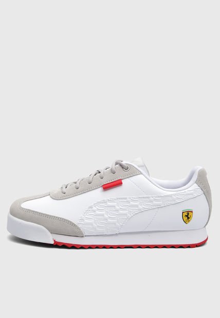 Tenis Lifestyle Blanco-Gris-Rojo PUMA Ferrari Roma Via