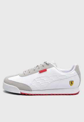 Tenis Lifestyle Blanco-Gris-Rojo PUMA Ferrari Roma Via