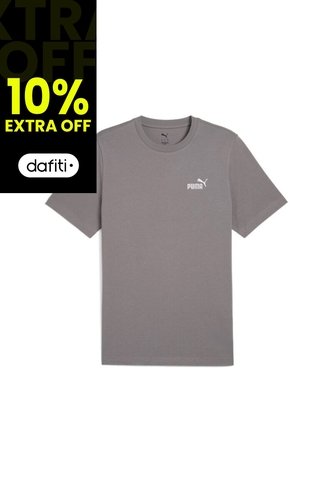 Camisa Deportiva Puma Original Ess Small N1 Logo Gris Hombre Puma