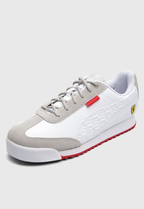 Tenis Lifestyle Blanco-Gris-Rojo PUMA Ferrari Roma Via
