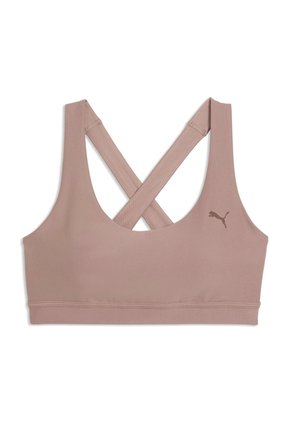 Top Deportivo Puma Original Cloudspun BraMid Café Para Mujer