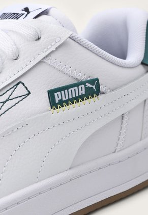 Tenis Lifestyle Blanco-Azul Petróleo-Café Puma Caven 2.0 Vt