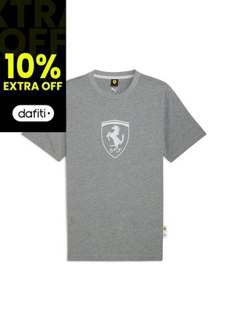 Camisa Deportiva Puma Ferrari Sportswear Shield Gris Hombre Puma
