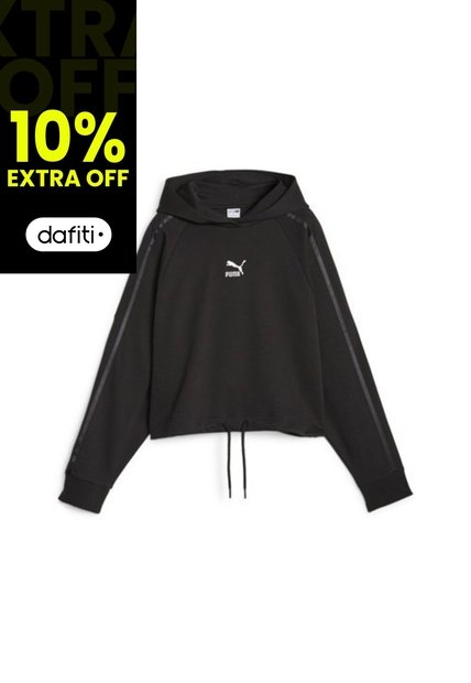 Buso Con Capucha Puma Original T7 Hoodie W Negro Para Mujer