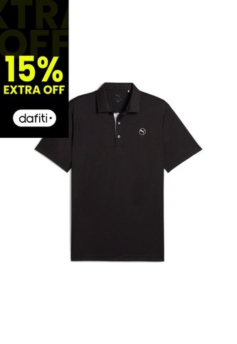 Camisa Tipo Polo Puma Original Pure 2.0 Lc Negro Hombre Puma