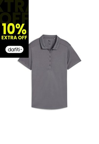 Camisas Tipo Polo Puma Original Pure 2.0 Ss Gris Para Mujer Puma