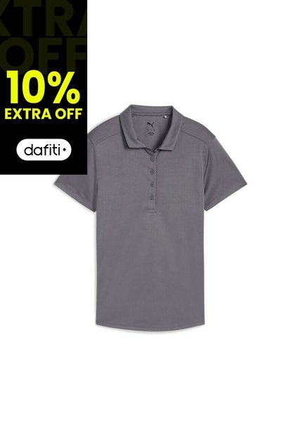 Camisas Tipo Polo Puma Original Pure 2.0 Ss Gris Para Mujer