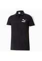 Camiseta Polo Puma Iconic T7-Negro de Puma