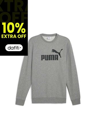 Hoodie Puma Original Ess No. 1 Logo Crew Tr Gris Hombre Puma