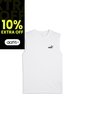 Camisa Deportiva Puma Ess No 1 Logo Sleeveless Blanco Hombre de Puma
