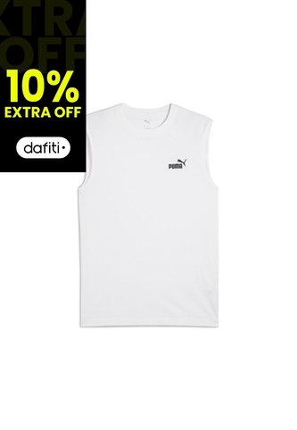 Camisa Deportiva Puma Ess No 1 Logo Sleeveless Blanco Hombre Puma