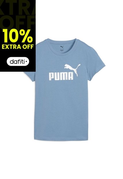 Camisa Deportiva Puma Ess Metallic No 1 Logo Azul Para Mujer