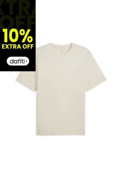 Camisa Deportiva Puma Original Ess Relaxed No 1 Beige Hombre