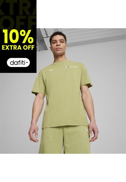 Camisa Deportiva Puma Original Bmw Mms Ess Logo Verde Hombre