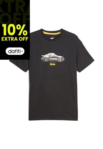 Camisa Deportiva Puma Original Pl Graphic Negro Para Hombre Puma